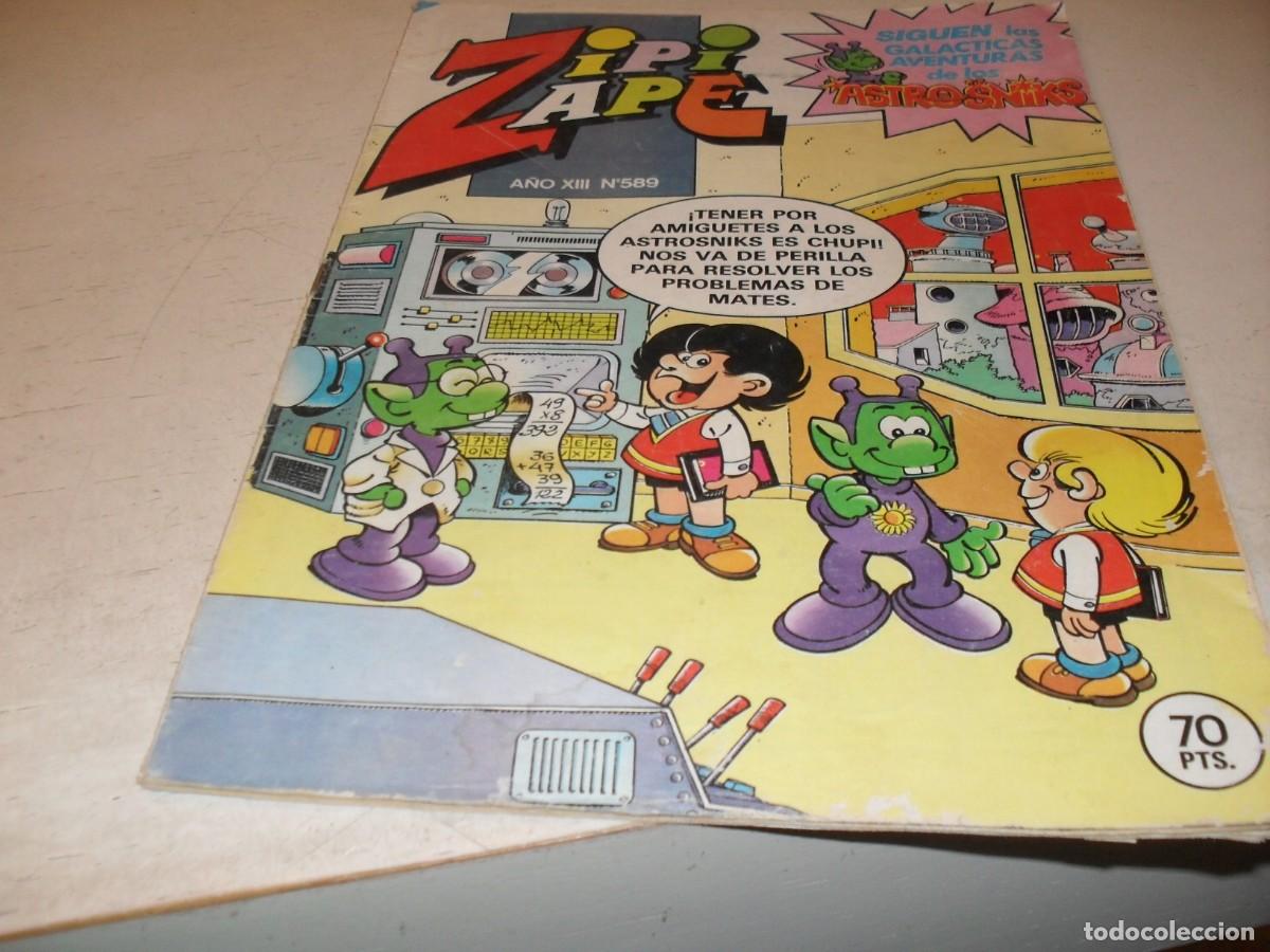Tebeos: ZIPI Y ZAPE N&ordm; 589,CON PUBLICIDAD DE VIDEOJUEGOS DE LA EPOCA,DE 673,BRUGUERA,1972