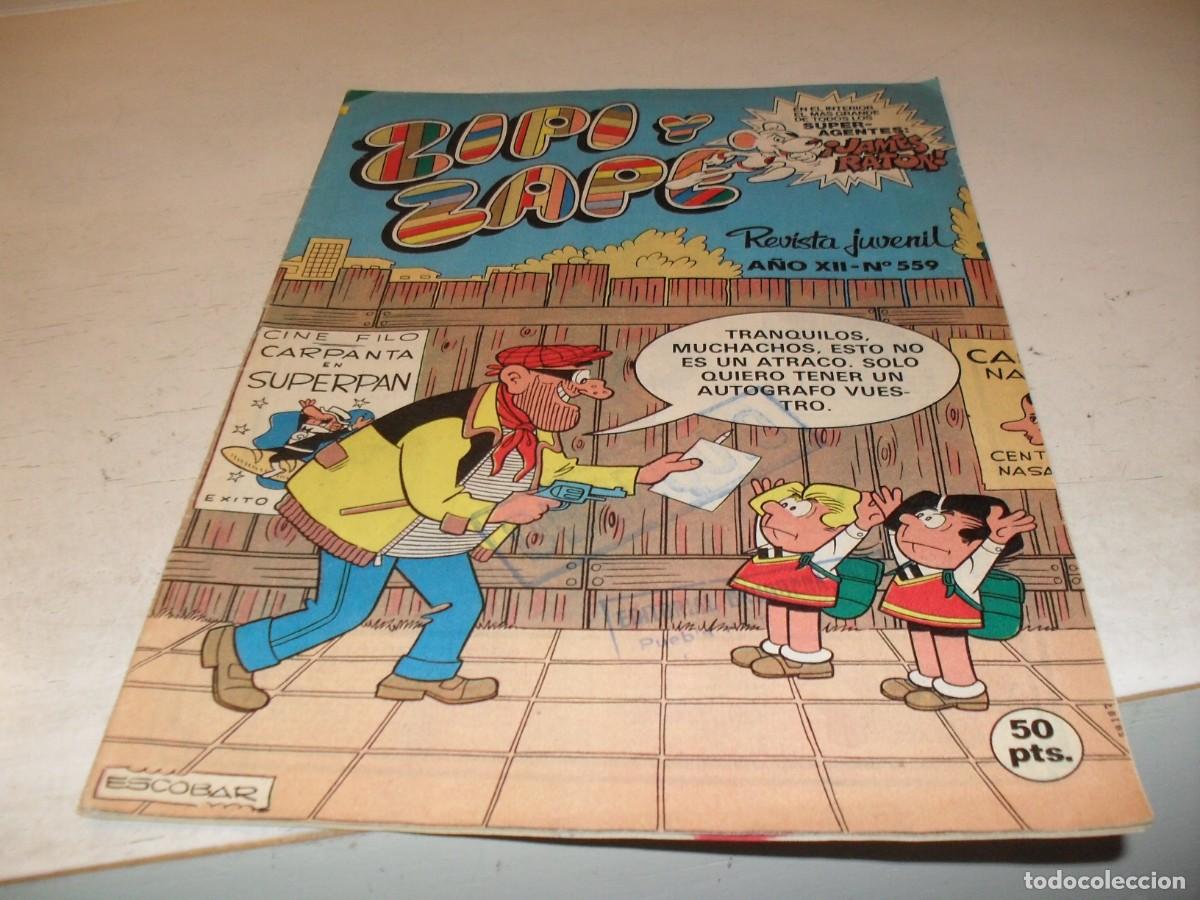 Tebeos: ZIPI Y ZAPE N&ordm; 559,CON PUBLICIDAD DE VIDEOJUEGOS DE LA EPOCA,DE 673,BRUGUERA,1972