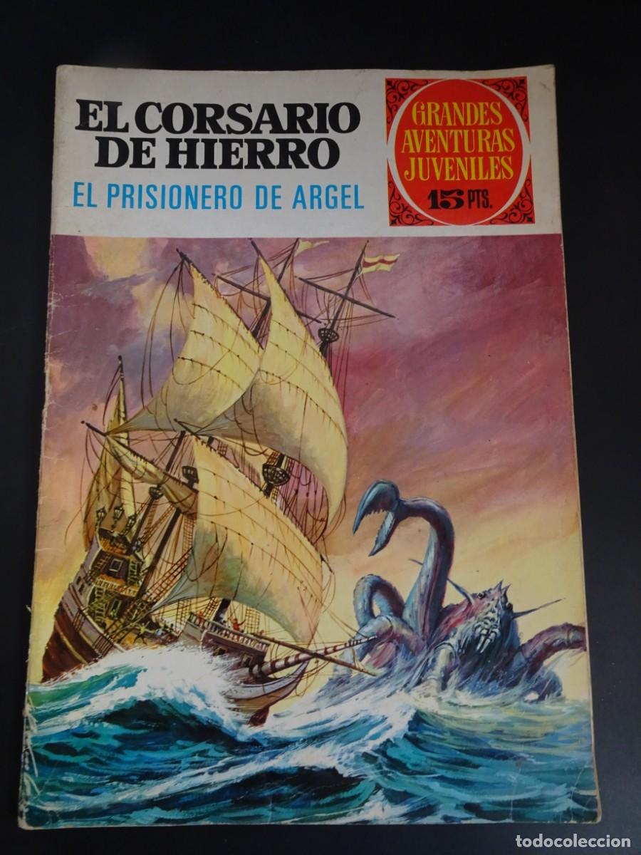 Tebeos: GRANDES AVENTURAS JUVENILES, EL CORSARIO DE HIERRO, N&ordm; 19 EL PRISIONERO DE ARGEL, VER FOTOS