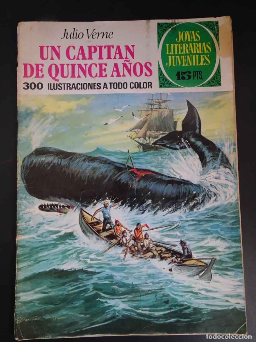 Tebeos: JOYAS LITERARIAS JUVENILES , UN CAPIT&Aacute;N DE 15 A&Ntilde;OS , N&ordm; 101, 1974, 15 ptas, VER FOTOS