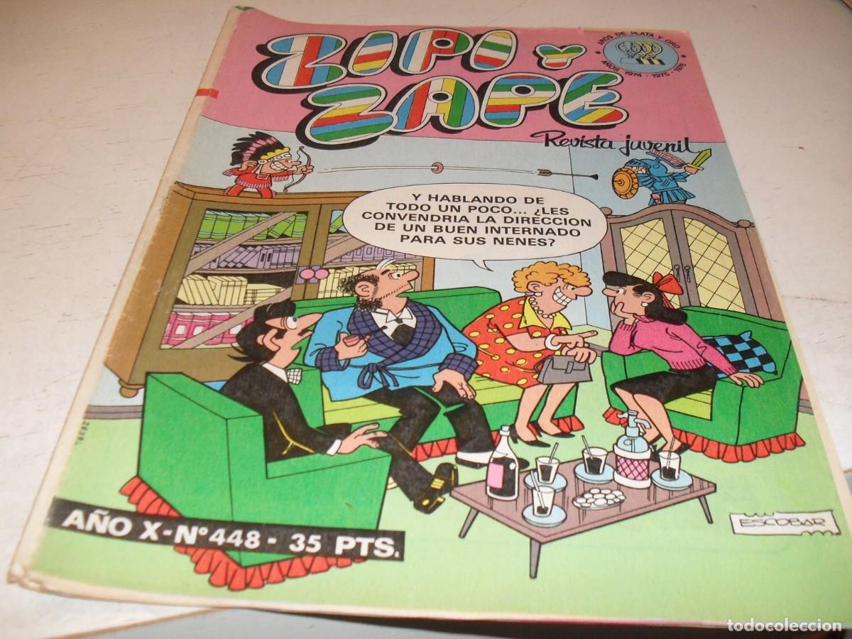 Tebeos: ZIPI Y ZAPE N&ordm; 448,CON PUBLICIDAD DE ESTHER EN CONTRAPORTADA,DE 673,BRUGUERA,1972