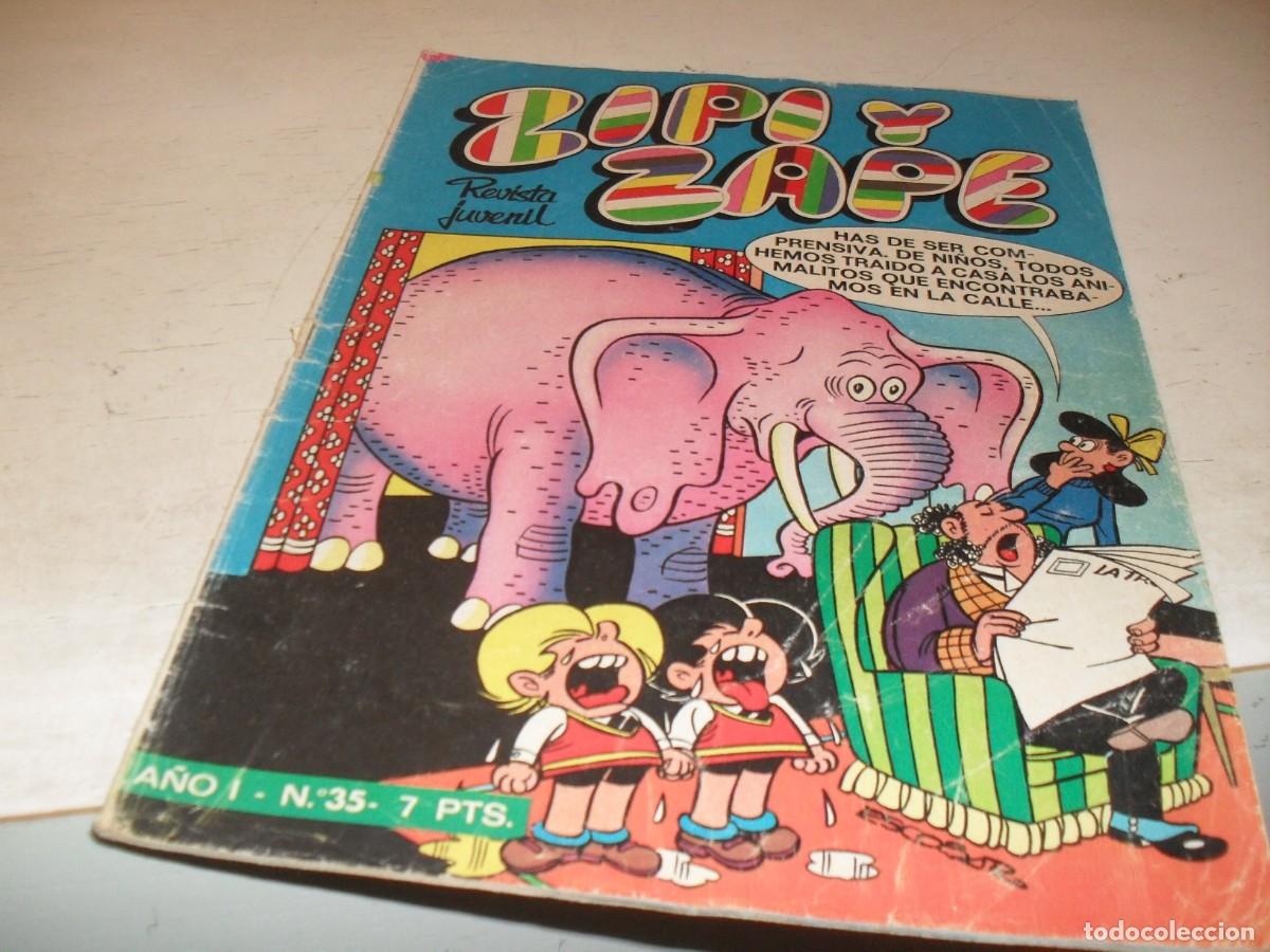 Tebeos: ZIPI Y ZAPE N&ordm; 35,CON POSTER DE LOS SE&Ntilde;ORES DE ALCORCON,DE 673,BRUGUERA,1972