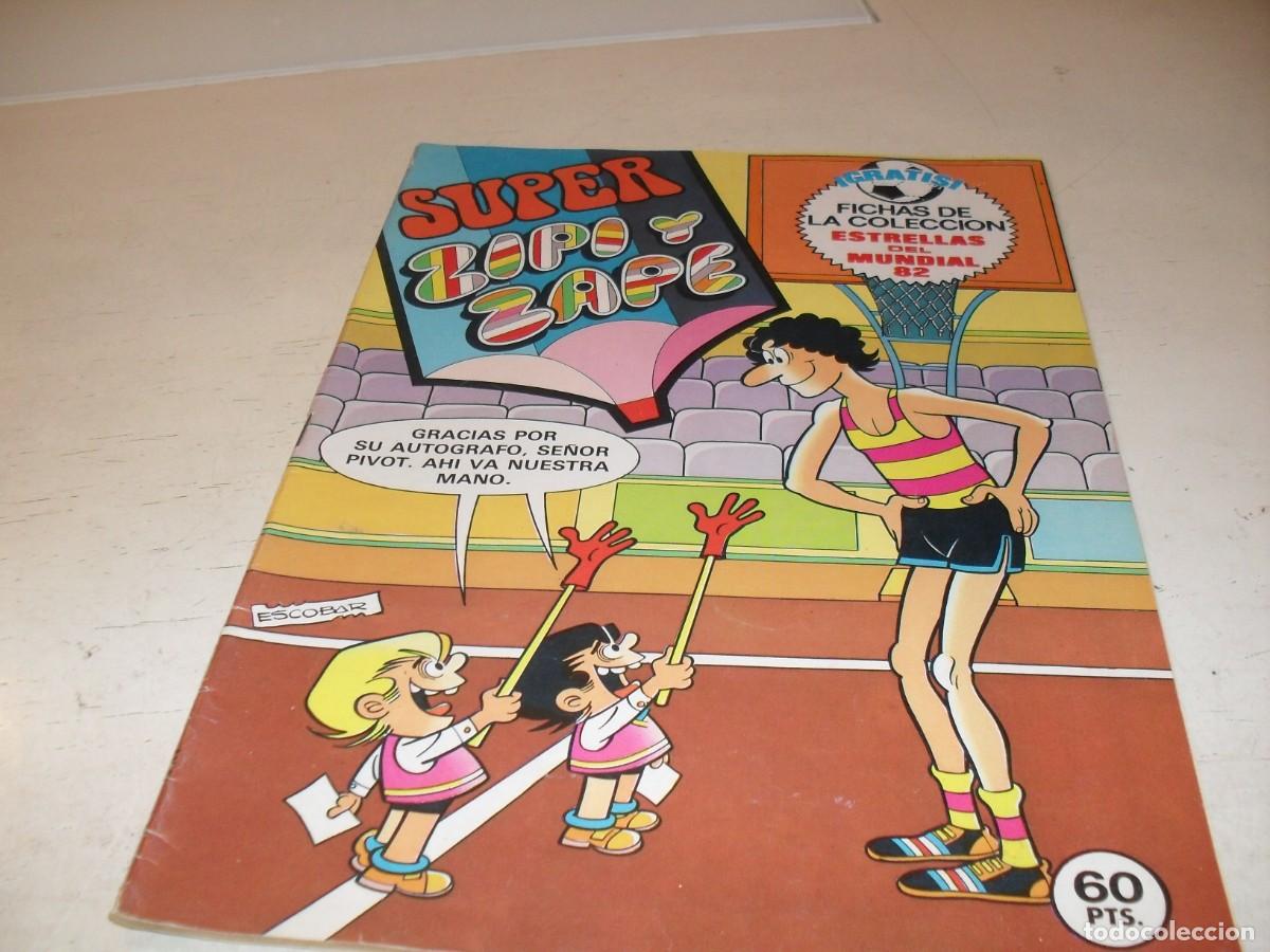 Tebeos: SUPER ZIPI Y ZAPE N&ordm; 109,CON FICHAS MUNDIAL 82 N&ordm; 61 Y 84,DE 153,BRUGUERA,1973