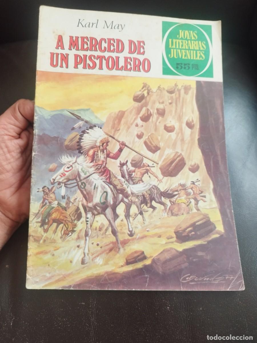 Tebeos: Comic joyas literarias juveniles N&ordm; 180. A merced de un pistolero, Karl May.