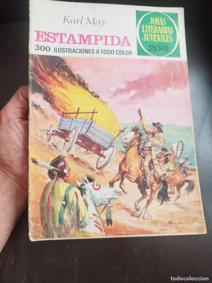 Tebeos: Comic joyas literarias juveniles N&ordm; 144 estampida, Karl May.