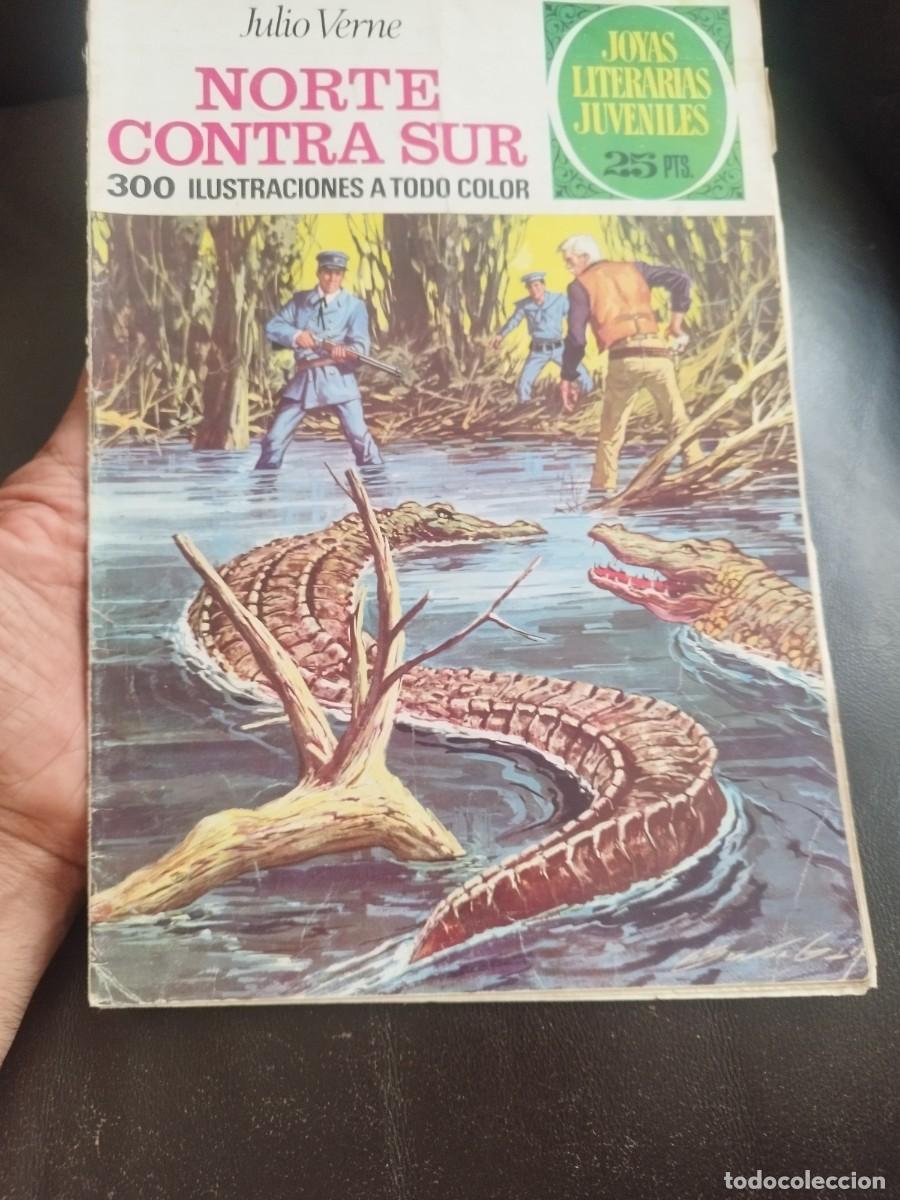 Tebeos: Comic joyas literarias juveniles N&ordm; 56 Norte contra Sur de Julio Verne