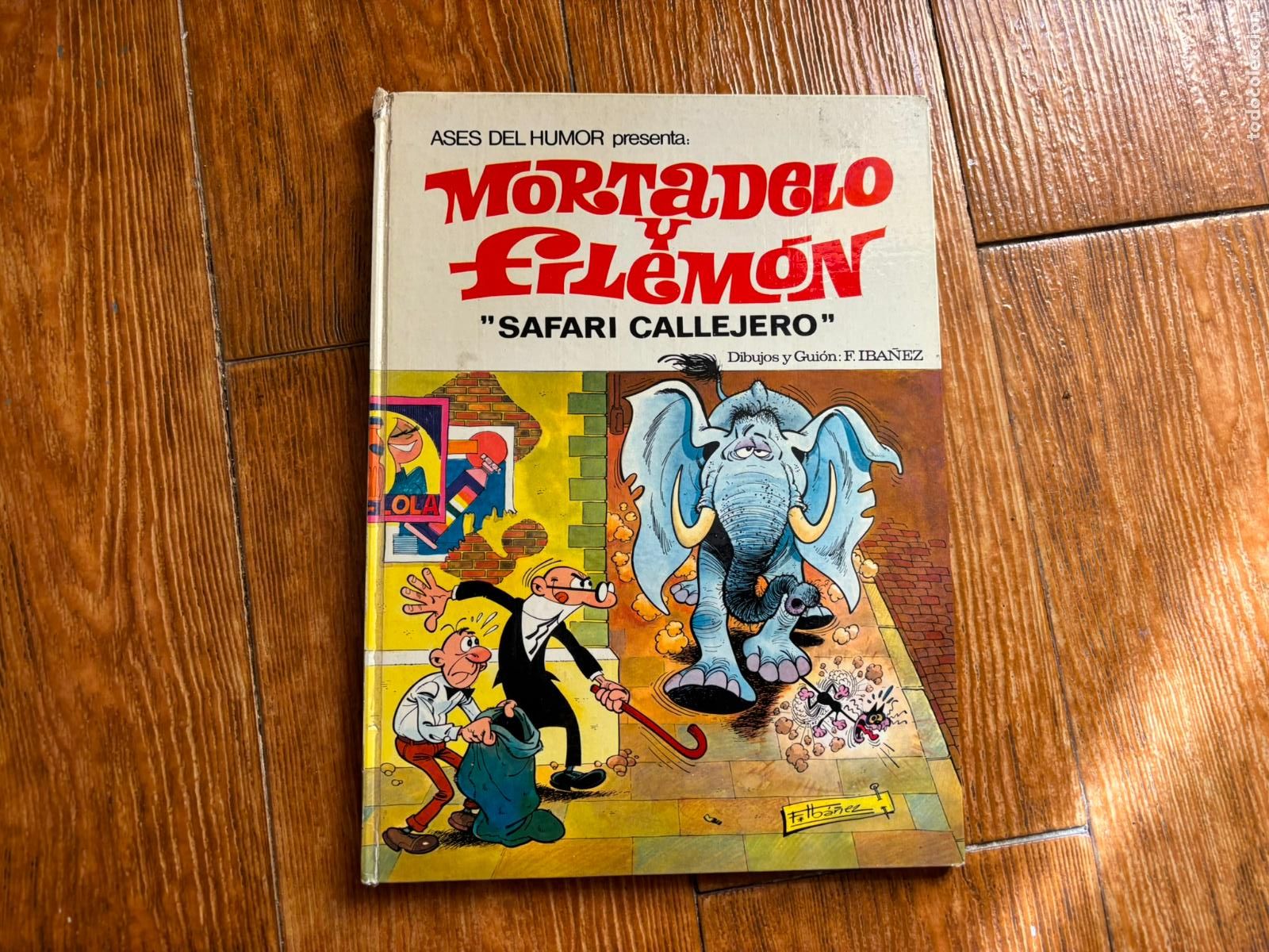 Tebeos: ASES DEL HUMOR N&ordm; 3 MORTADELO Y FILEMON SAFARI CALLEJERO EDITORIAL BRUGUERA TAPA DURA