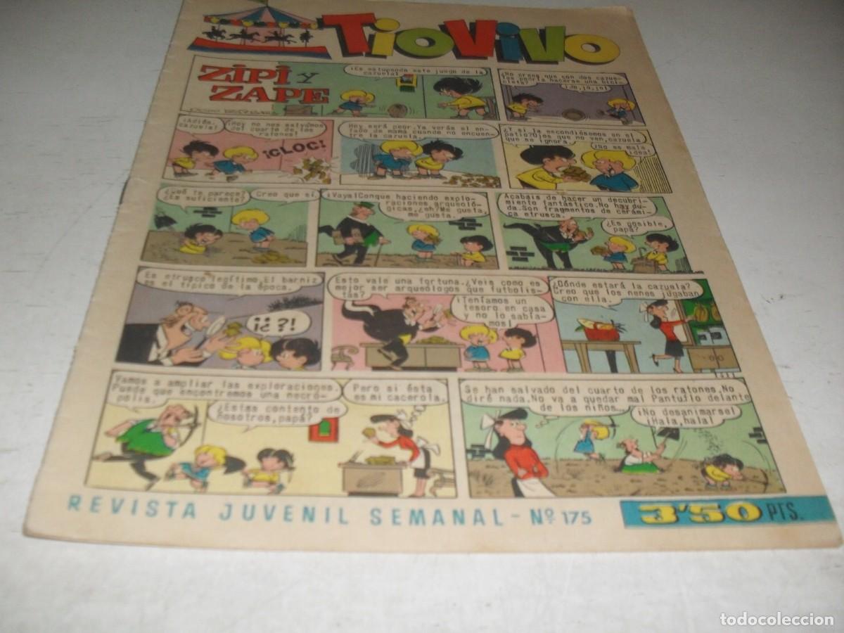 Tebeos: TIO VIVO N&ordm; 175,EN PAGINA CENTRAL:DIME QUE SOMBRERO LLEVAS..,DE 1043.BRUGUERA,1961