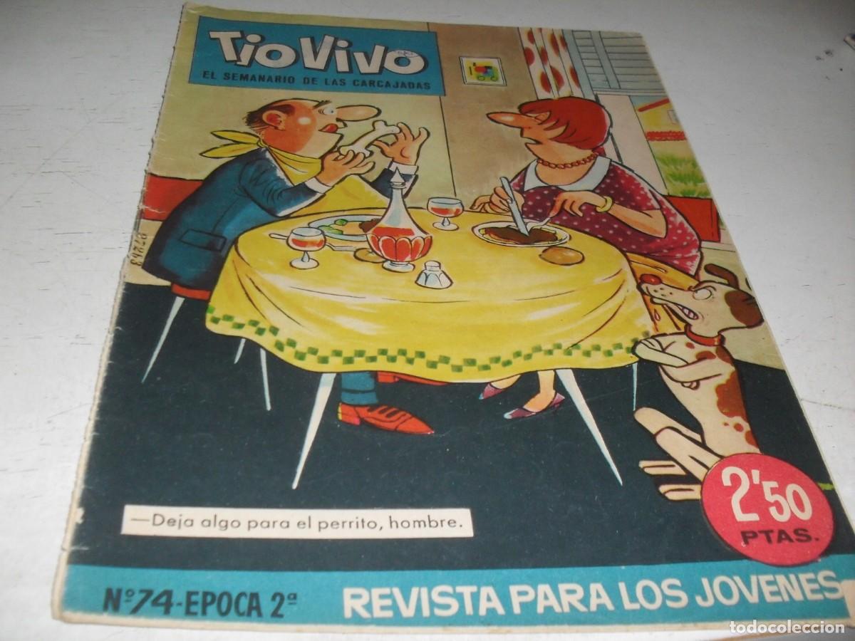 Tebeos: TIO VIVO N&ordm; 74,CON 13,RUE DEL PERCE,EN CONTRAPORTADA.,DE 1043.BRUGUERA,1961