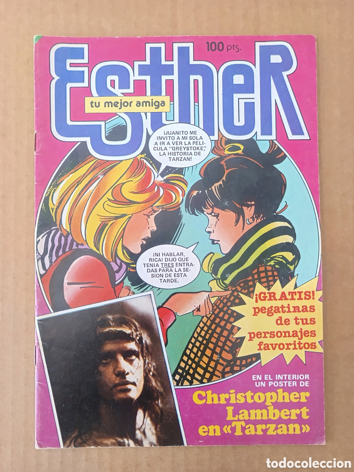 Tebeos: Revista Esther n&deg;93 (Bruguera, 1984). Purita Campos. Con p&oacute;ster de Christopher Lambert.