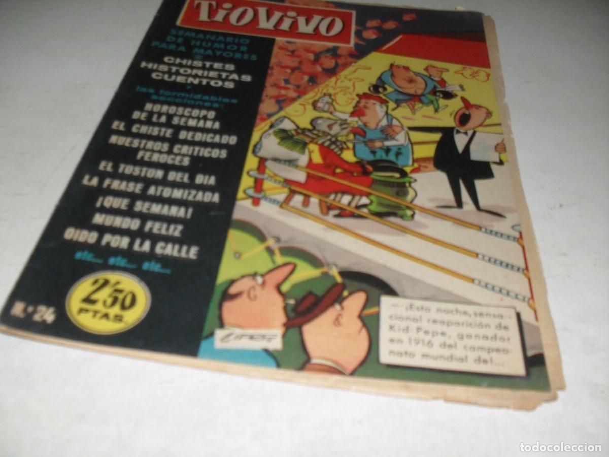Tebeos: TIO VIVO N&ordm; 24,EN PAGINA CENTRAL RIASE DEL CIRCO,DE PE&Ntilde;ARROYA,DE 181,EL CRISOL,1957