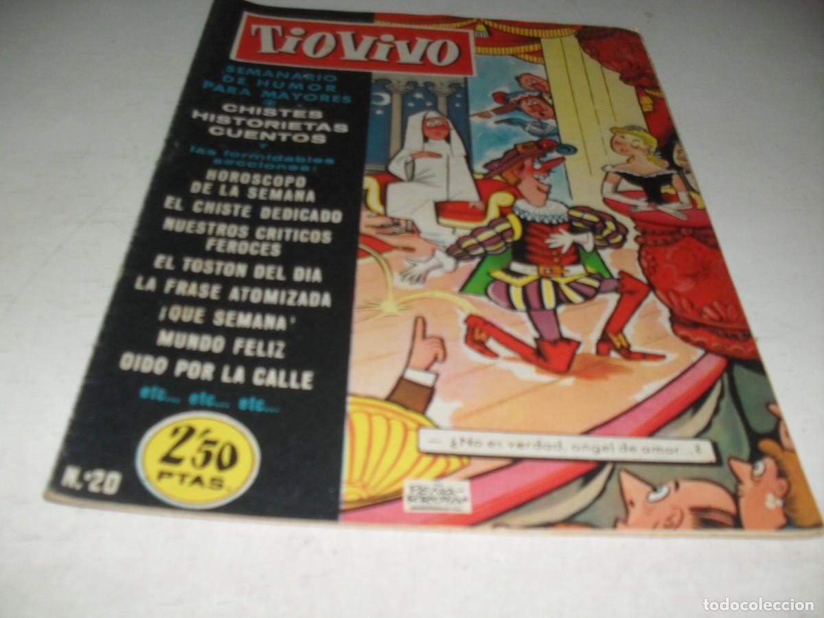 Tebeos: TIO VIVO N&ordm; 20,EN PAGINA CENTRAL RIASE DE LOS SATELITES,DE CIFRE,DE 181,EL CRISOL,1957