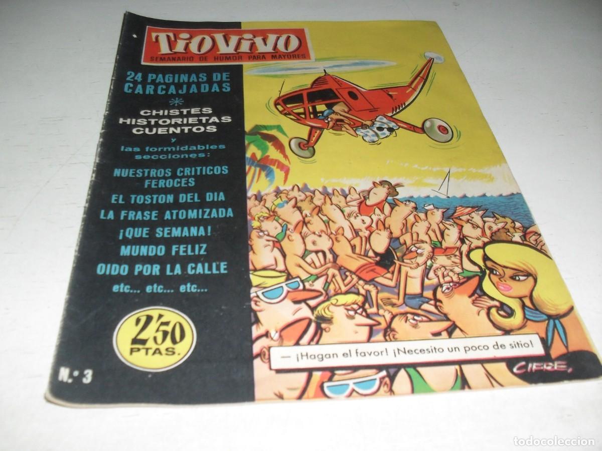 Tebeos: TIO VIVO N&ordm;3,PRIMEROS N&ordm;,CON BLASA,PORTERA DE SU CASA,DE ESCOBAR,DE 181,EL CRISOL,1957