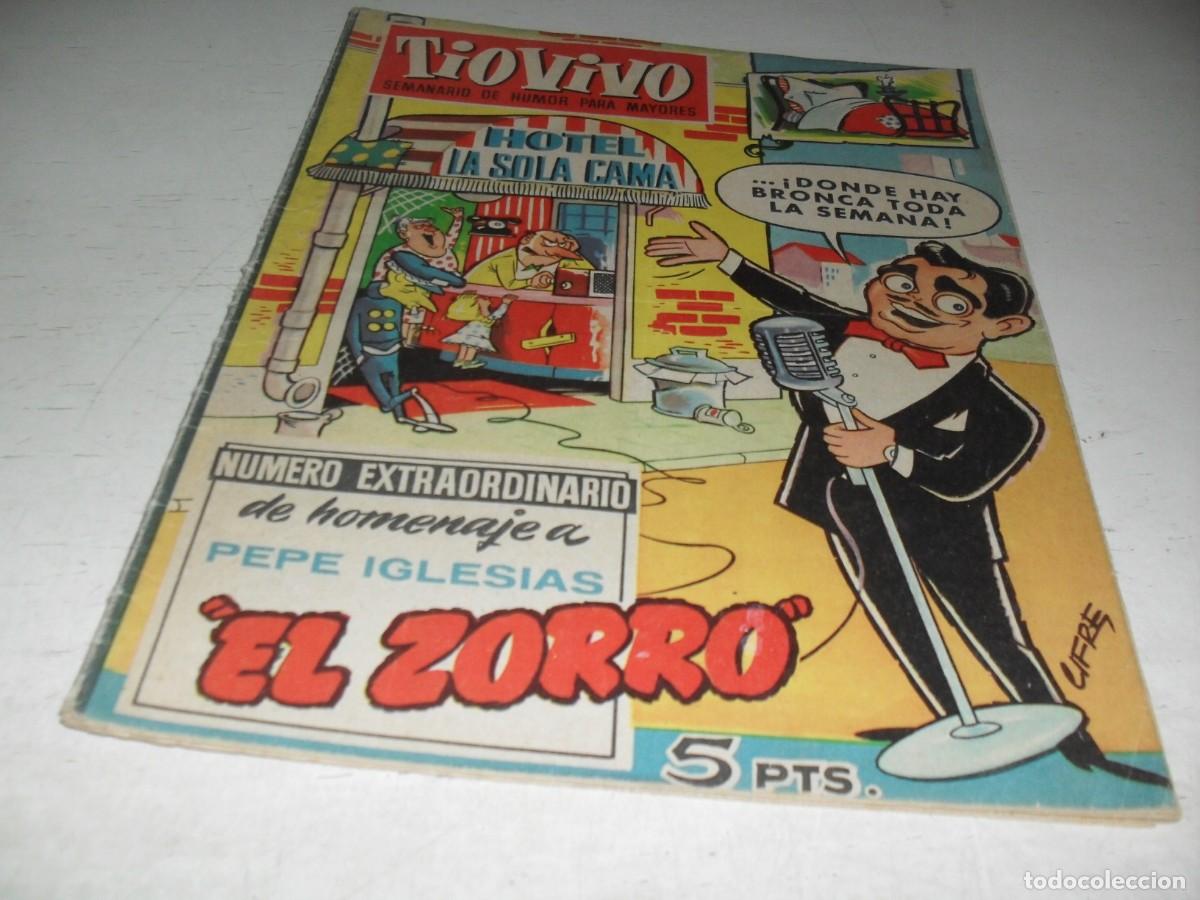 Tebeos: TIO VIVO N&ordm; EXTRAORDINARIO DE HOMENAJE A PEPE IGLESIAS,EL ZORRO,EL CRISOL,1957