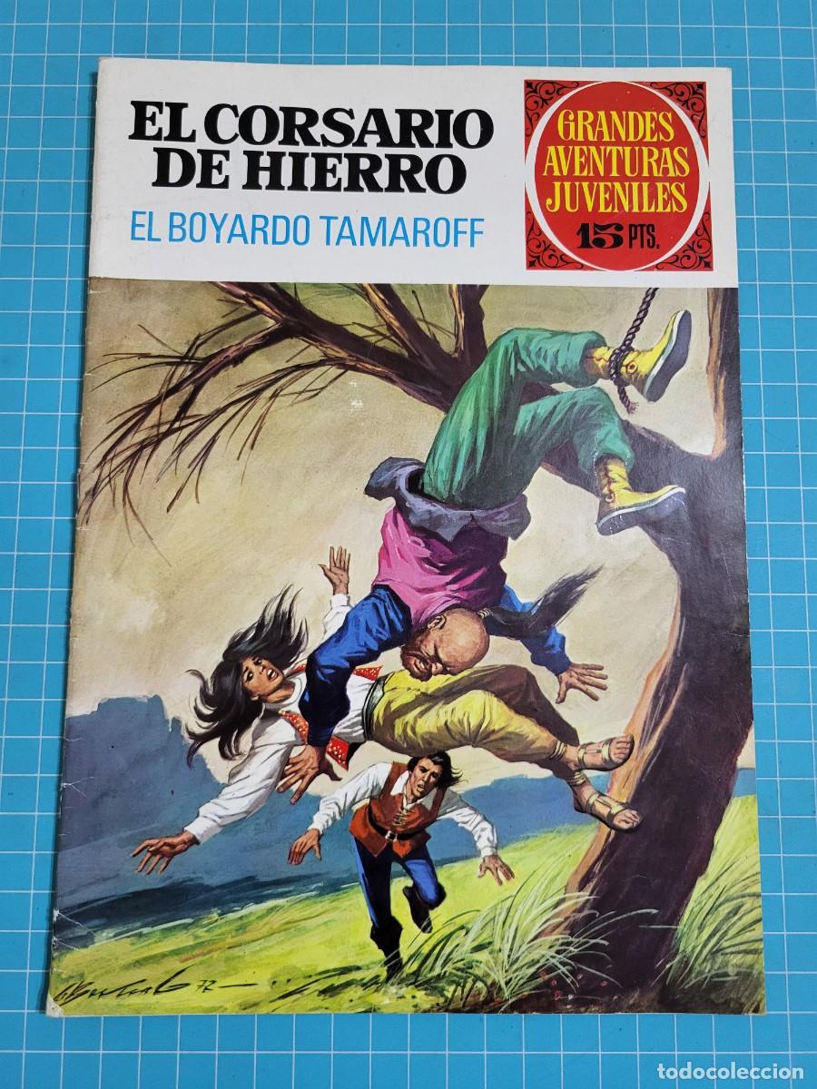 Tebeos: Grandes Aventuras Juveniles, el corsario de hierro, N.&ordm; 37, Bruguera.