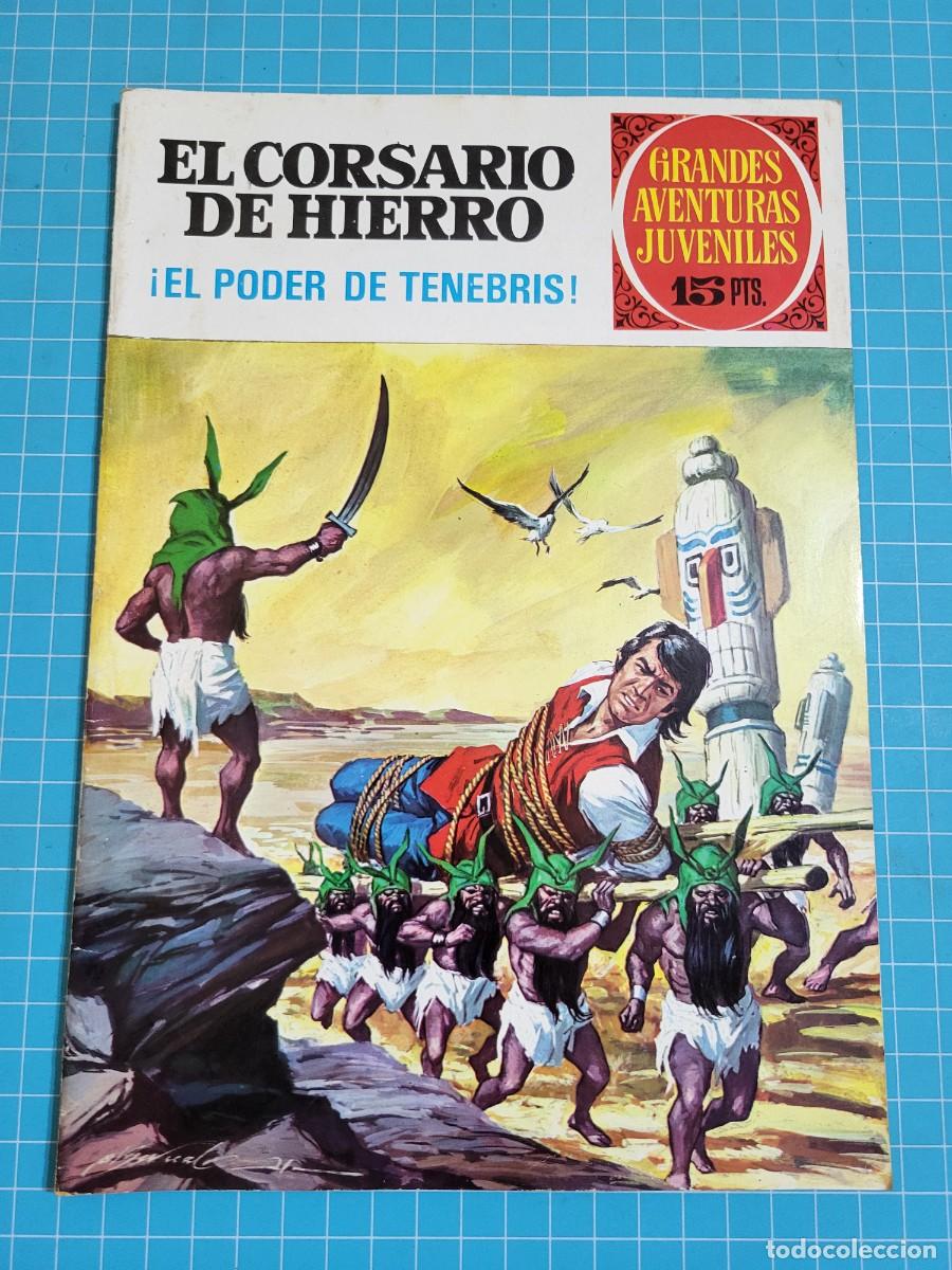 Tebeos: Grandes Aventuras Juveniles, el corsario de hierro, N.&ordm; 13, Bruguera.