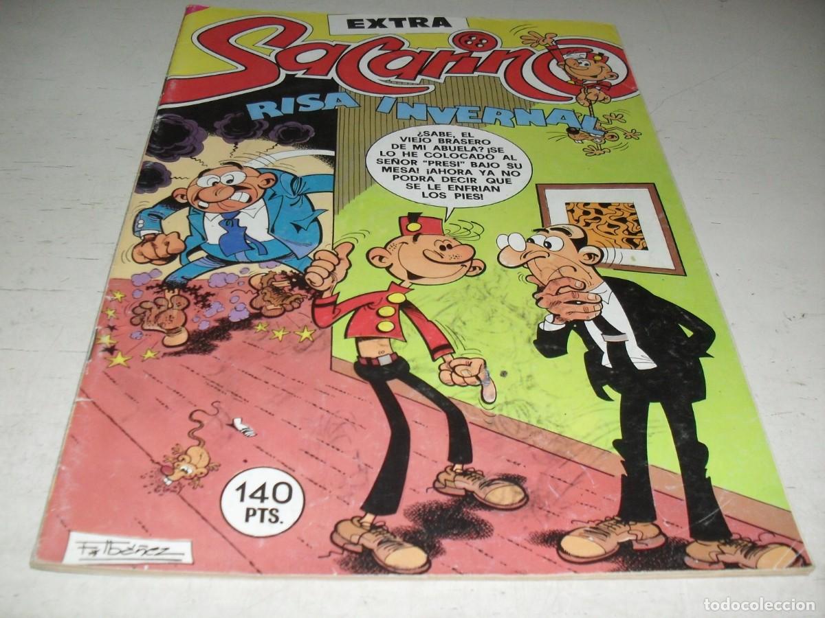 Tebeos: SACARINO EXTRA N&ordm; 30,DE 30,RISA INVERNAL,CON POLICIACO YO MATE A HETTIE ARROW.BRUGUERA,1975