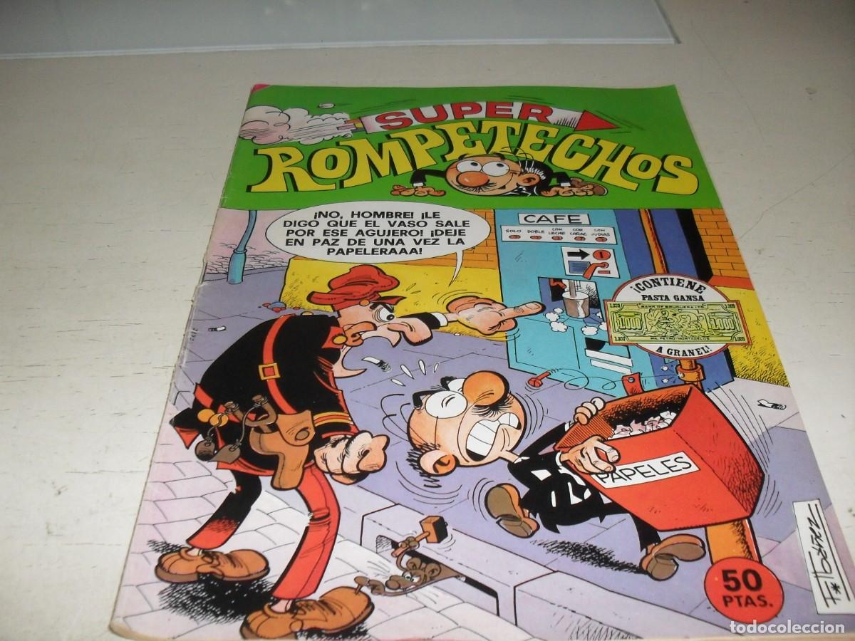 Tebeos: SUPER ROMPETECHOS N&ordm; 10,CON POLICIACO:MIKE PALMER,DE JULIO VIVAS.BRUGUERA,19788