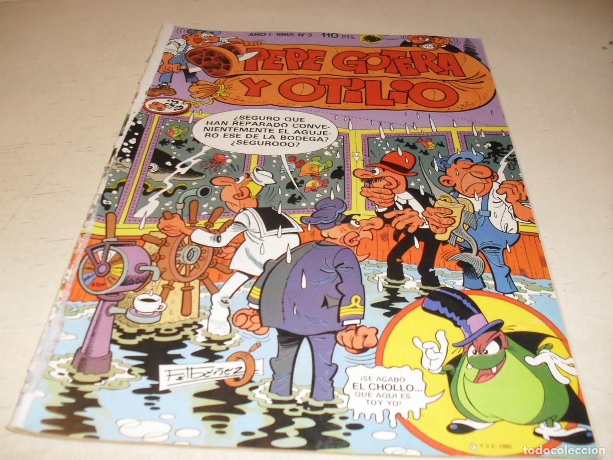 Tebeos: PEPE GOTERA Y OTILIO N&ordm; 3,DE 4,CON BUSCA EL CHOLLO,DE ESCOBAR.BRUGUERA,1985