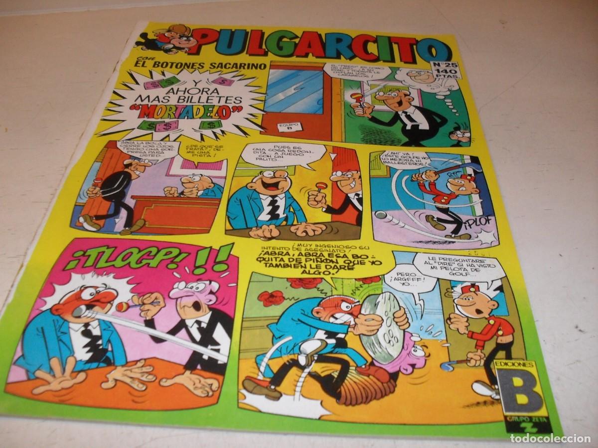 Tebeos: PULGARCITO N&ordm; 25,DE 38,SIN LOS BILLETES DE MORTADELO.EDICIONES B,1987
