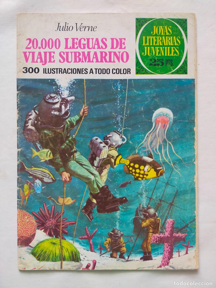 Tebeos: Joyas Literarias Juveniles. N&ordm; 4: 20000 LEGUAS DE VIAJE SUBMARINO - Editorial Bruguera 3&ordf; Edic 1977