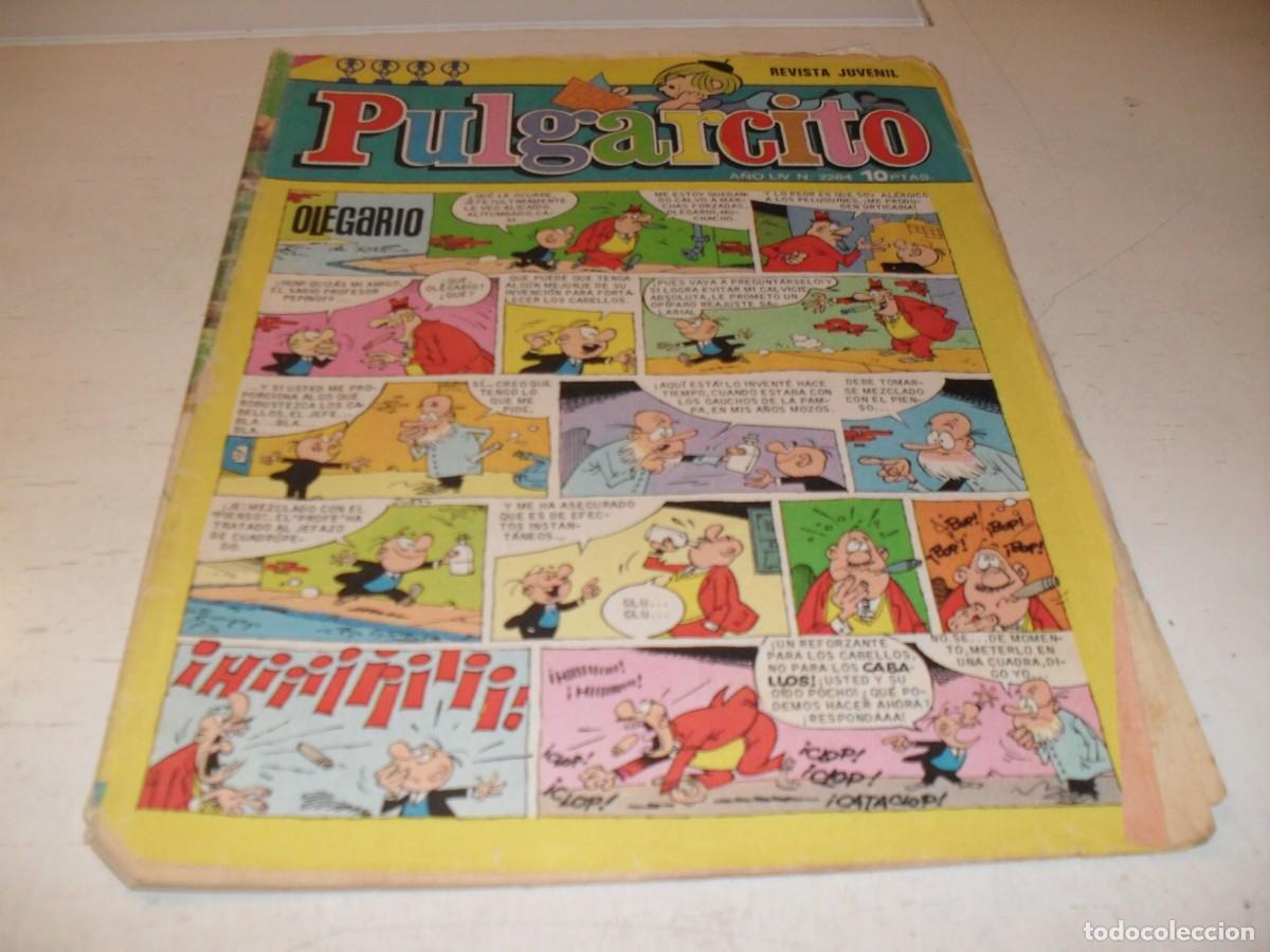 Tebeos: PULGARCITO N&ordm; 2264,EN PAGINA CENTRAL MORTADELO APOCRIFO:EL POLVORIN,DE 2597.BRUGUERA,1947