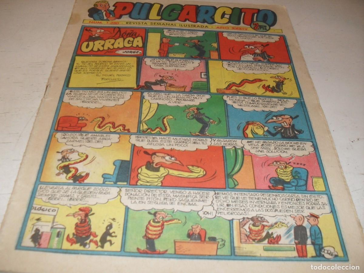 Tebeos: PULGARCITO N&ordm; 1230,CON EL INSPECTOR DAN:MANOS DE ACERO,DE 2597.BRUGUERA,1947