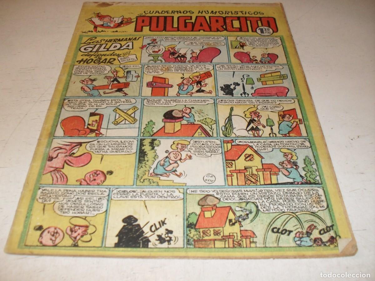 Tebeos: PULGARCITO N&ordm; 128,CON EL INSPECTOR DAN:SATAN VUELVE A LA TIERRA,DE 2597.BRUGUERA,1947