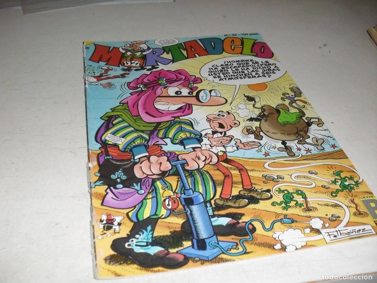 Tebeos: MORTADELO N&ordm; 92,CON LAS CARTAS BOCA ARRIBA,DE VAZQUEZ,DE 200.EDICIONES B,1987