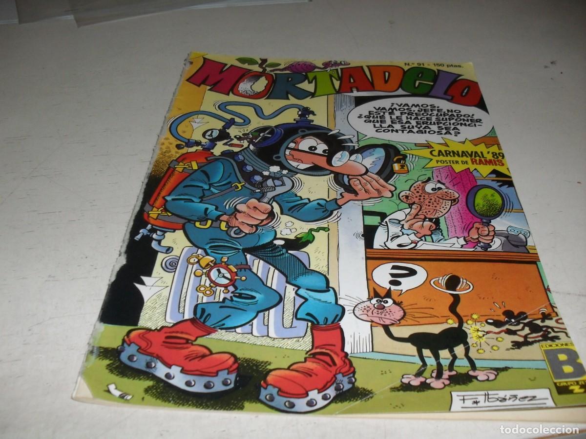 Tebeos: MORTADELO N&ordm; 91,CON POSTER CARNAVAL 89,DE RAMIS,DE 200.EDICIONES B,1987