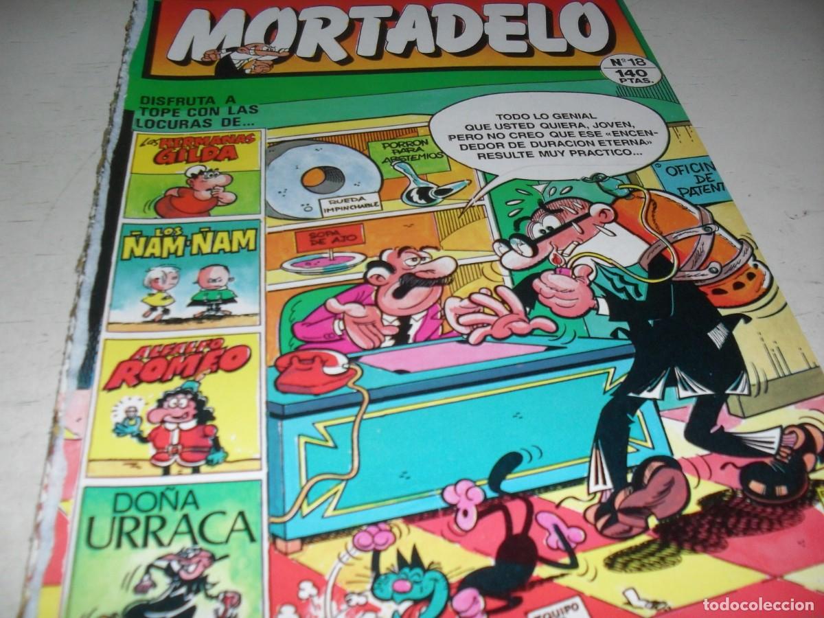 Tebeos: MORTADELO N&ordm; 18,CON AVENTURA APOCRIFA DE MORTADELO,DE 200.EDICIONES B,1987