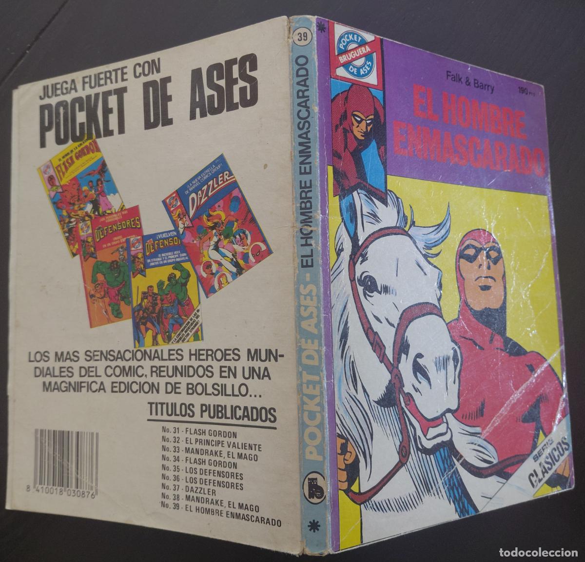 Tebeos: Pocket de Ases Bruguera N&ordm; 39 El Hombre Enmascarado