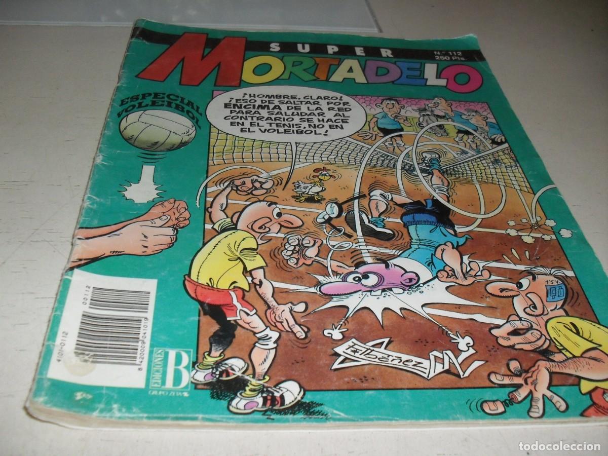 Tebeos: SUPER MORTADELO N&ordm; 112,CON EL 1&ordm; EPISODIO EL 35 ANIVERSARIO,DE 144.EDICIONES B,1987