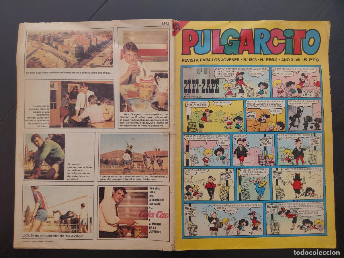 Tebeos: Pulgarcito Bruguera N&ordm; 1893