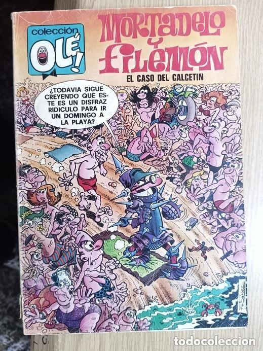 Tebeos: MORTADELO Y FILEMON -EL CASO DEL CALCETIN . lomo rotos esquinas