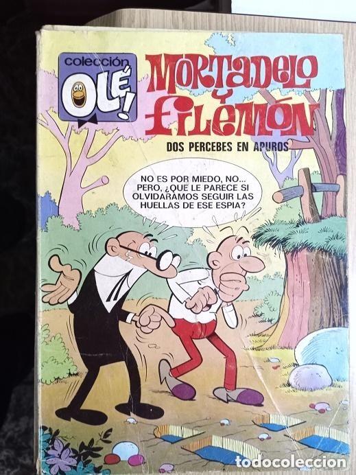 Tebeos: TEBEO COLECCION OLE - MORTADELO Y FILEMON - DOS PERCEBES EN APUROS . -LOMO MAL