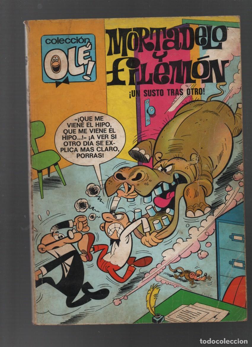 Tebeos: COLECCION OLE. MORTADELO Y FILEMON, N&ordm; 57. &iexcl;UN SUSTO TRAS OTRO!. NUMERO EN EL LOMO