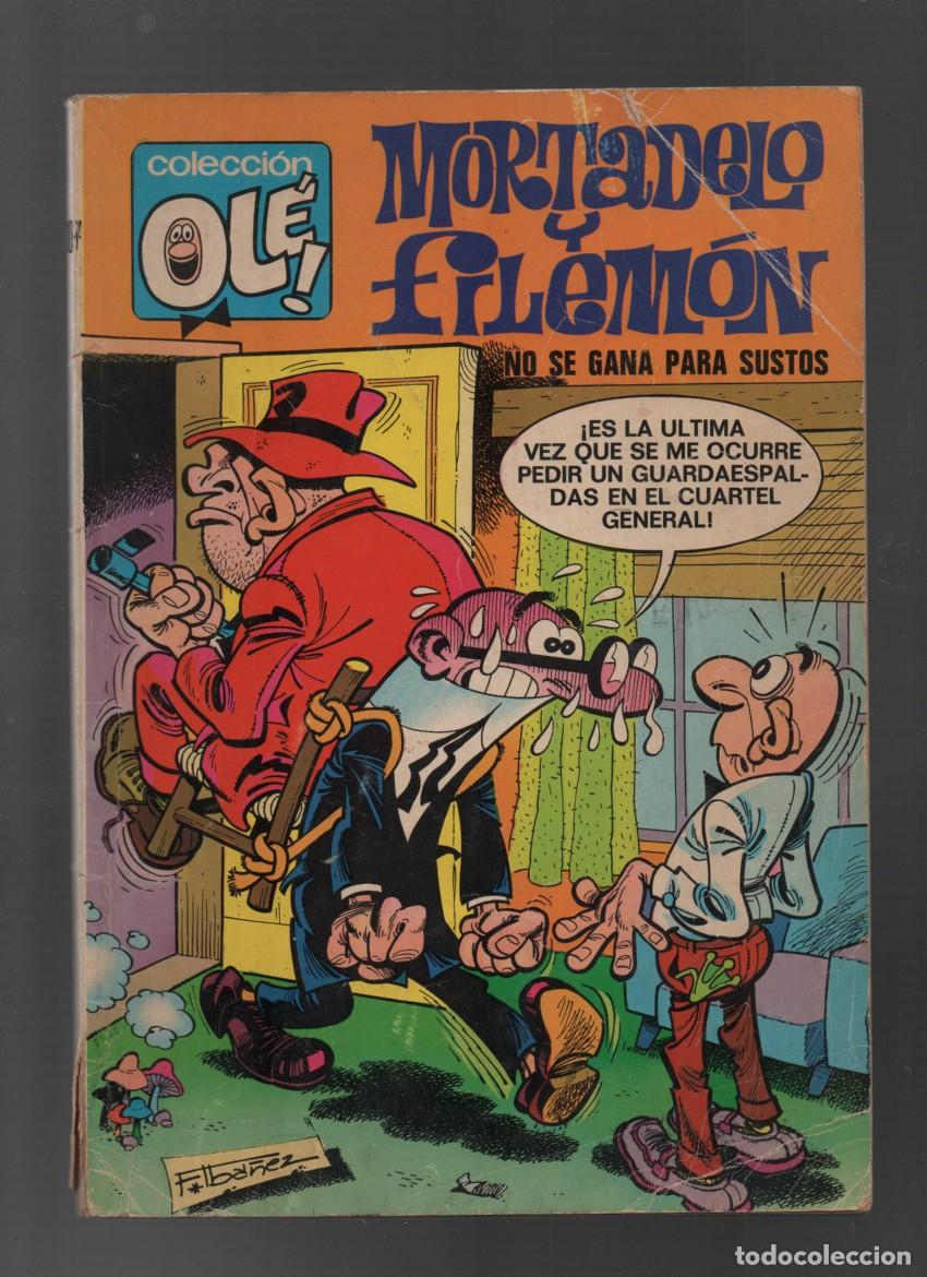 Tebeos: COLECCION OLE. MORTADELO Y FILEMON, N&ordm; 107. NO SE GANA PARA SUSTOS. NUMERO EN EL LOMO