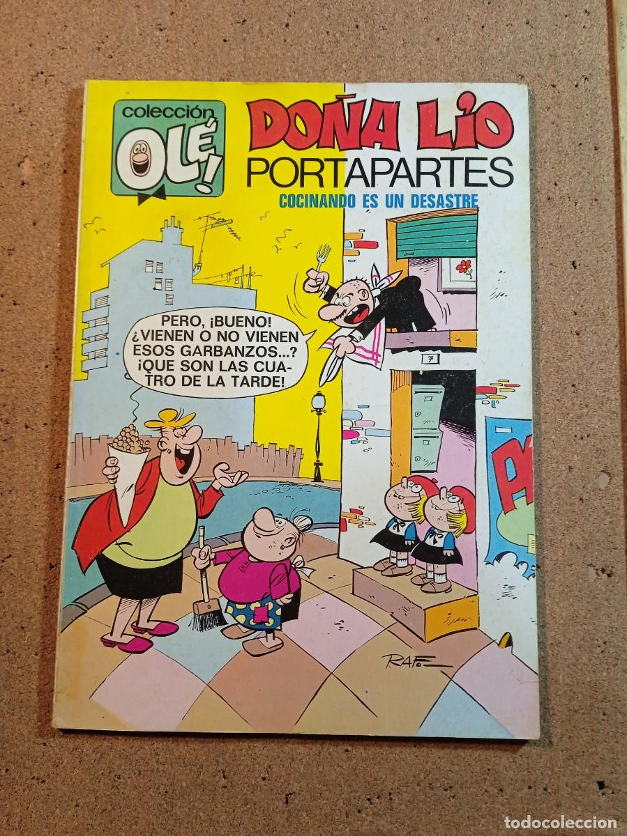 Tebeos: TEBEO DE OLE DO&Ntilde;A LIO PORTAPAPELES EN COCINANDO ES UN DESASTRE DEL A&Ntilde;O 1979 N&ordm; 27