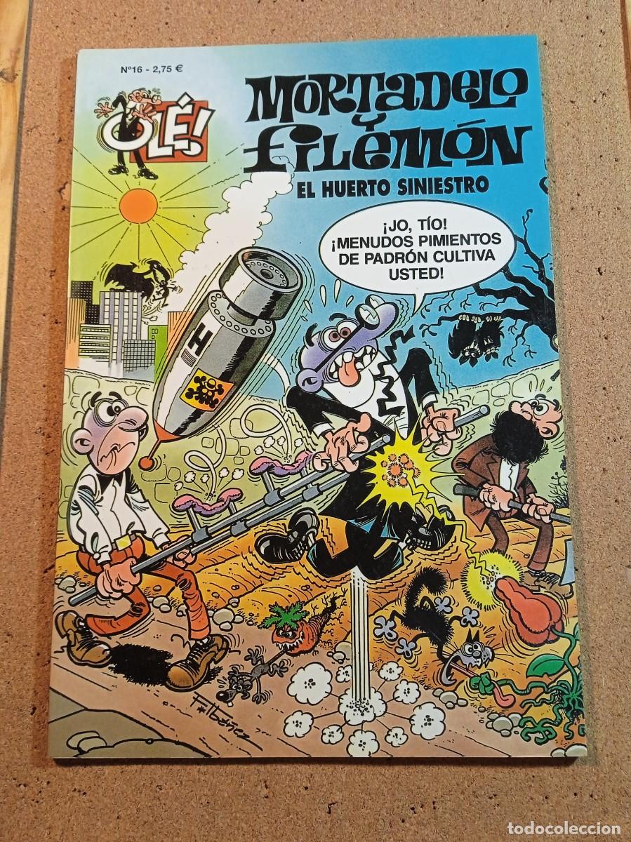 Tebeos: TEBEO DE OLE MORTADELO Y FILEMON EN EL HUERTO SINIESTRO DEL A&Ntilde;O 2002 N&ordm; 16