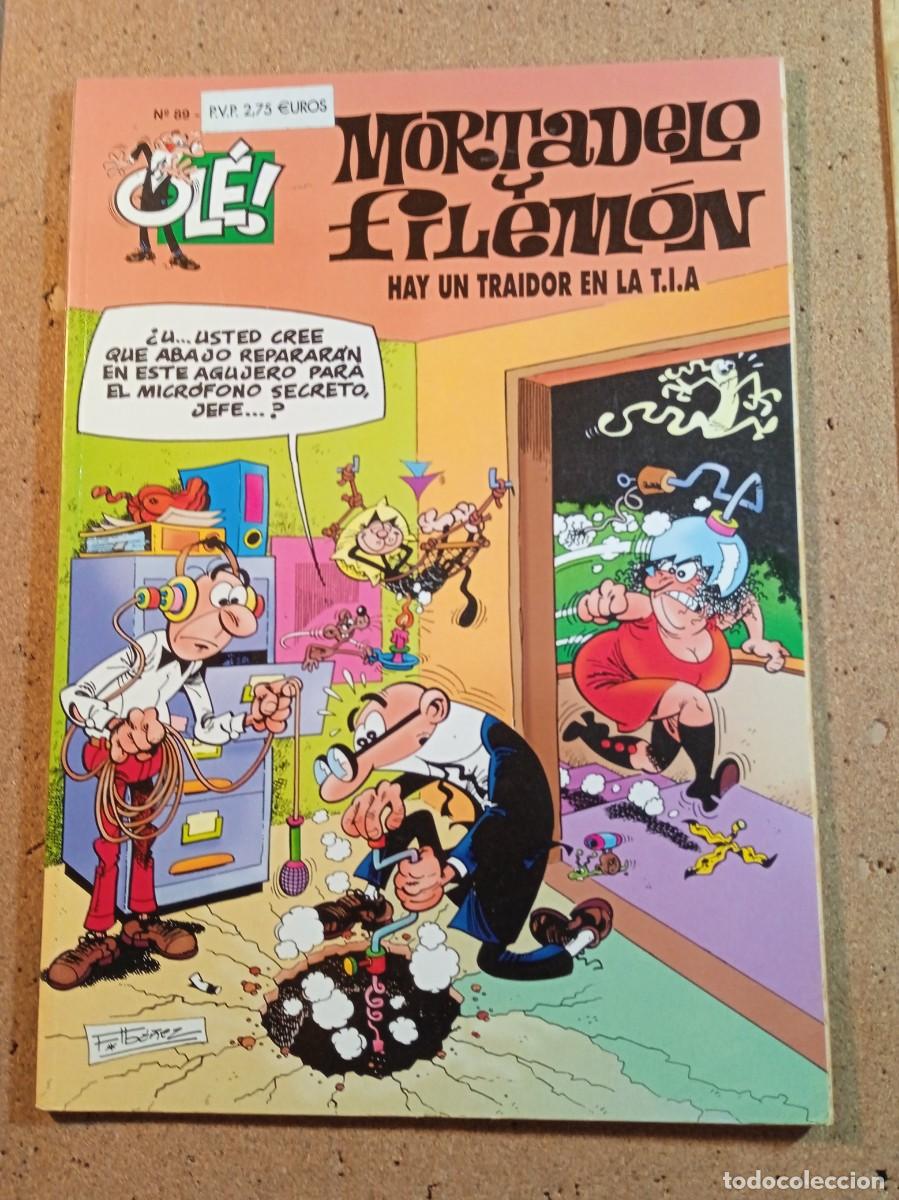Tebeos: TEBEO DE OLE MORTADELO Y FILEMON EN HAY UN TRAIDOR EN LA T.I.A. DEL A&Ntilde;O 2000 N&ordm; 89