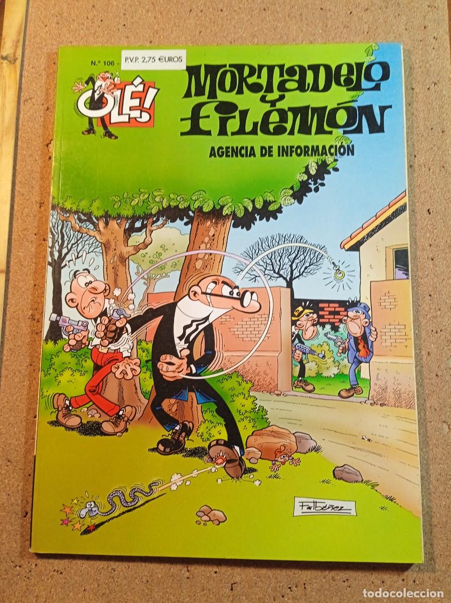 Tebeos: TEBEO DE OLE MORTADELO Y FILEMON EN AGENCIA DE INFORMACION DEL A&Ntilde;O 1999 N&ordm; 106