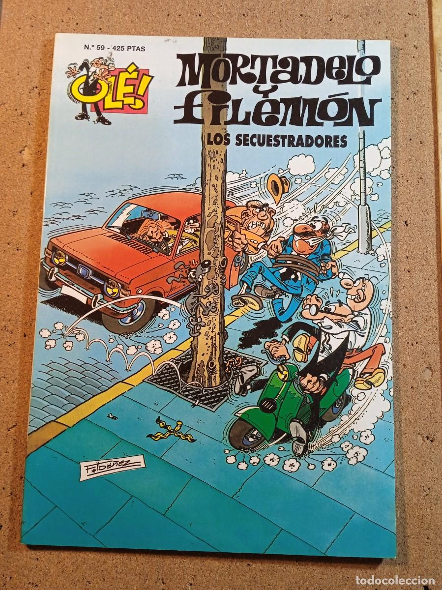 Tebeos: TEBEO DE OLE MORTADELO Y FILEMON EN LOS SECUESTRADORES DEL A&Ntilde;O 2001 N&ordm; 59