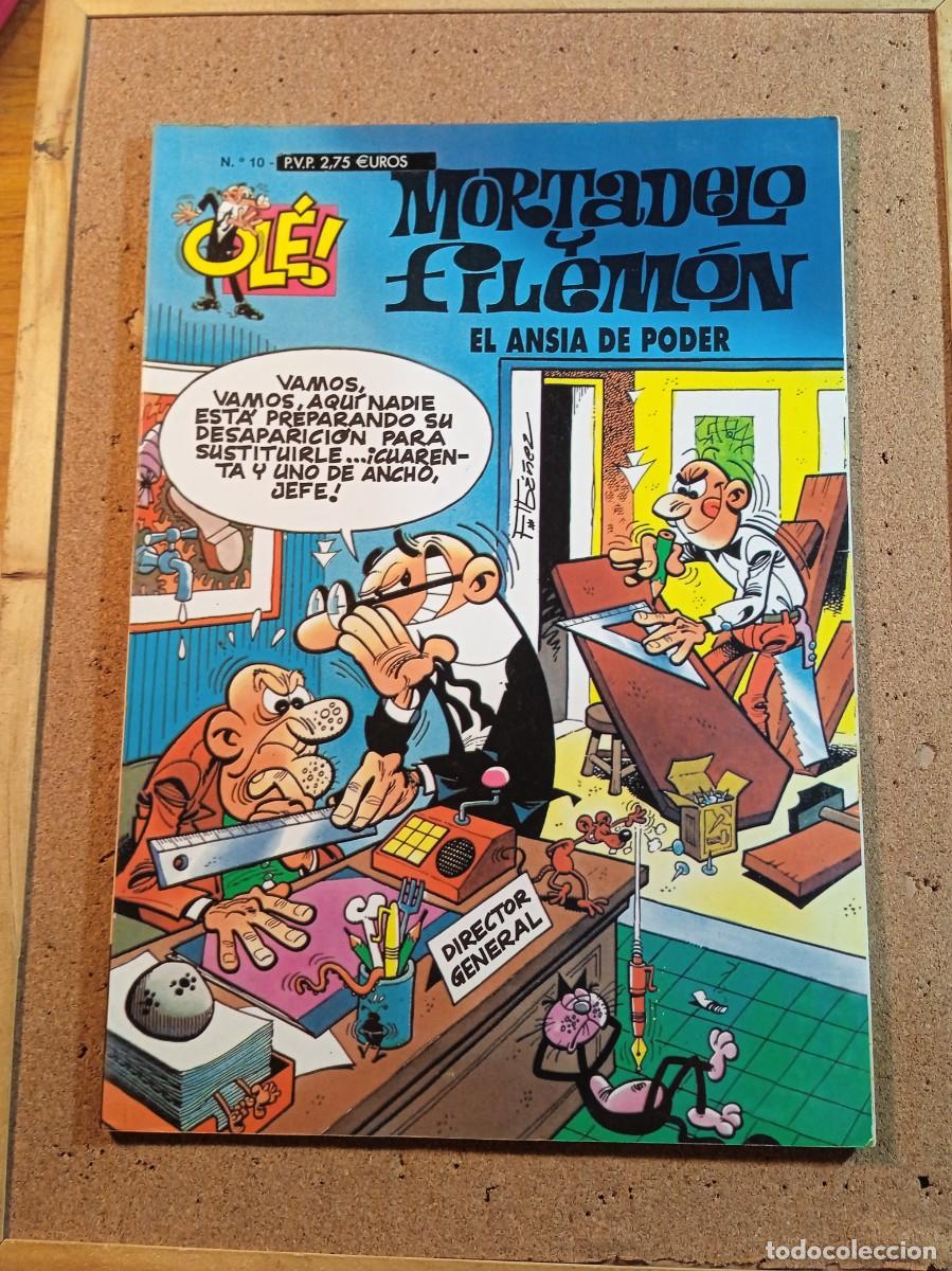 Tebeos: TEBEO DE OLE MORTADELO Y FILEMON EN EL ANSIA DE PODER DEL A&Ntilde;O 2000 N&ordm; 10