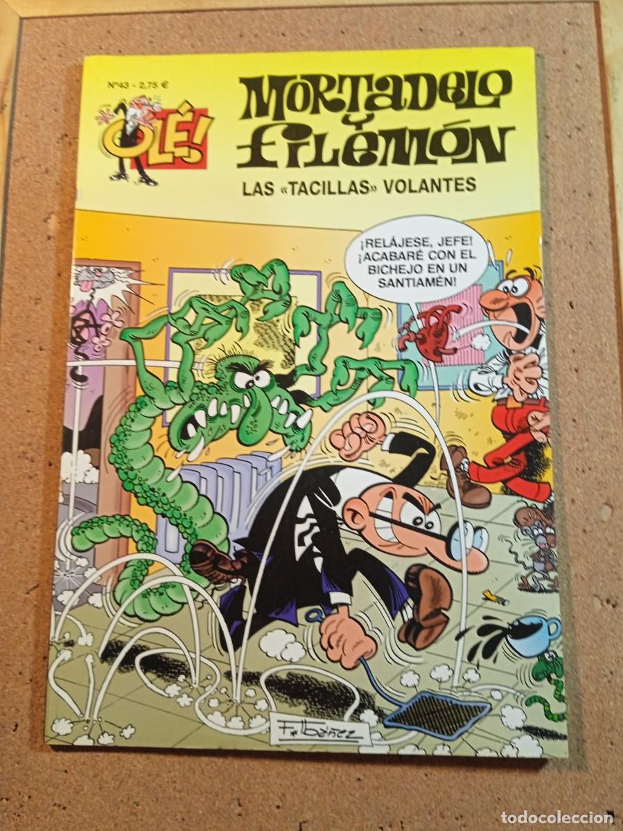 Tebeos: TEBEO DE OLE MORTADELO Y FILEMON EN LAS TACILLAS VOLANTES DEL A&Ntilde;O 2002 N&ordm; 43