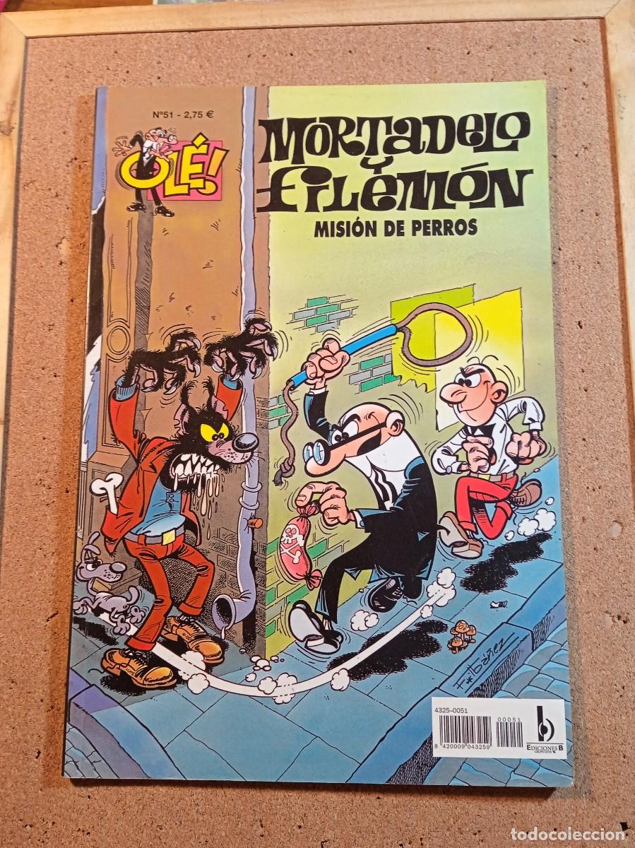 Tebeos: TEBEO DE OLE MORTADELO Y FILEMON EN MISION DE PERROS DEL A&Ntilde;O 2002 N&ordm; 51