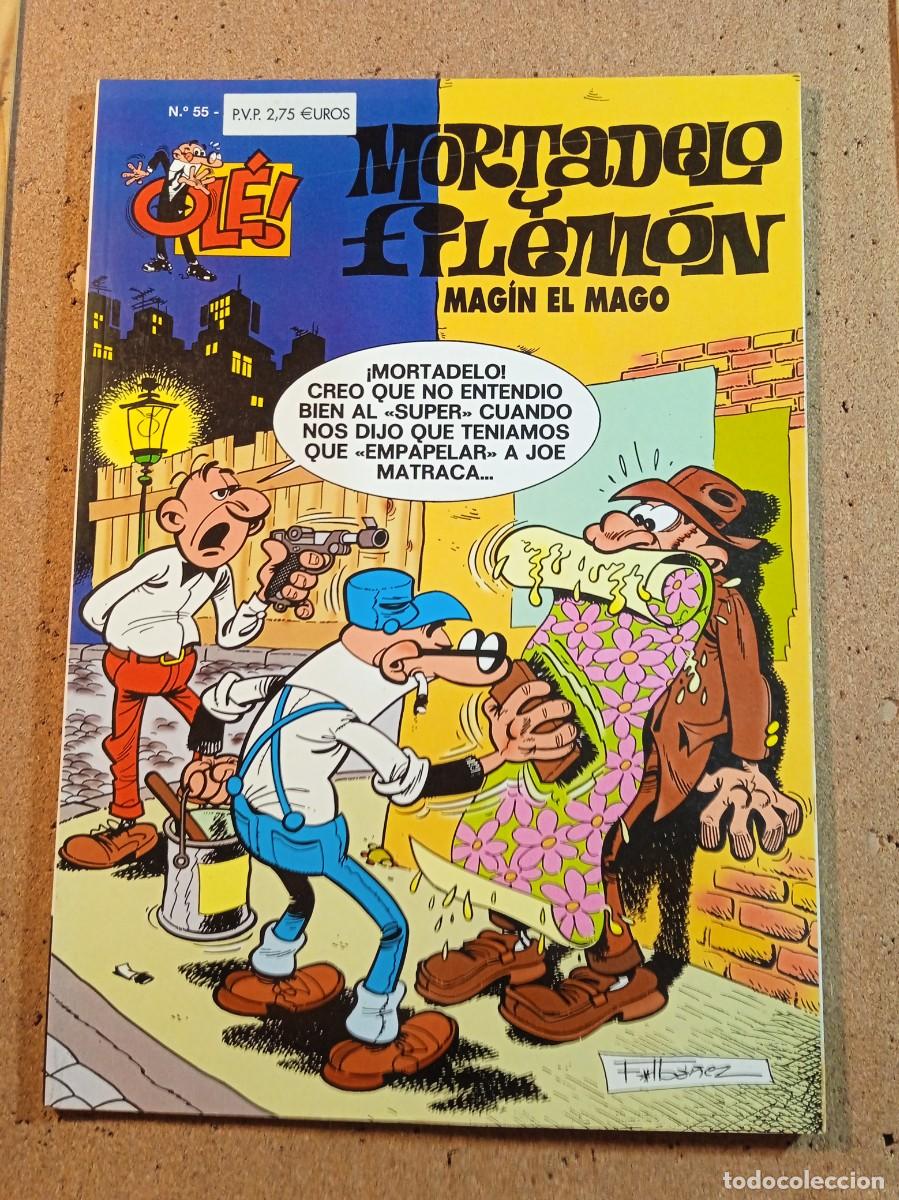 Tebeos: TEBEO DE OLE MORTADELO Y FILEMON EN MAGIN EL MAGO DEL A&Ntilde;O 2001 N&ordm; 55