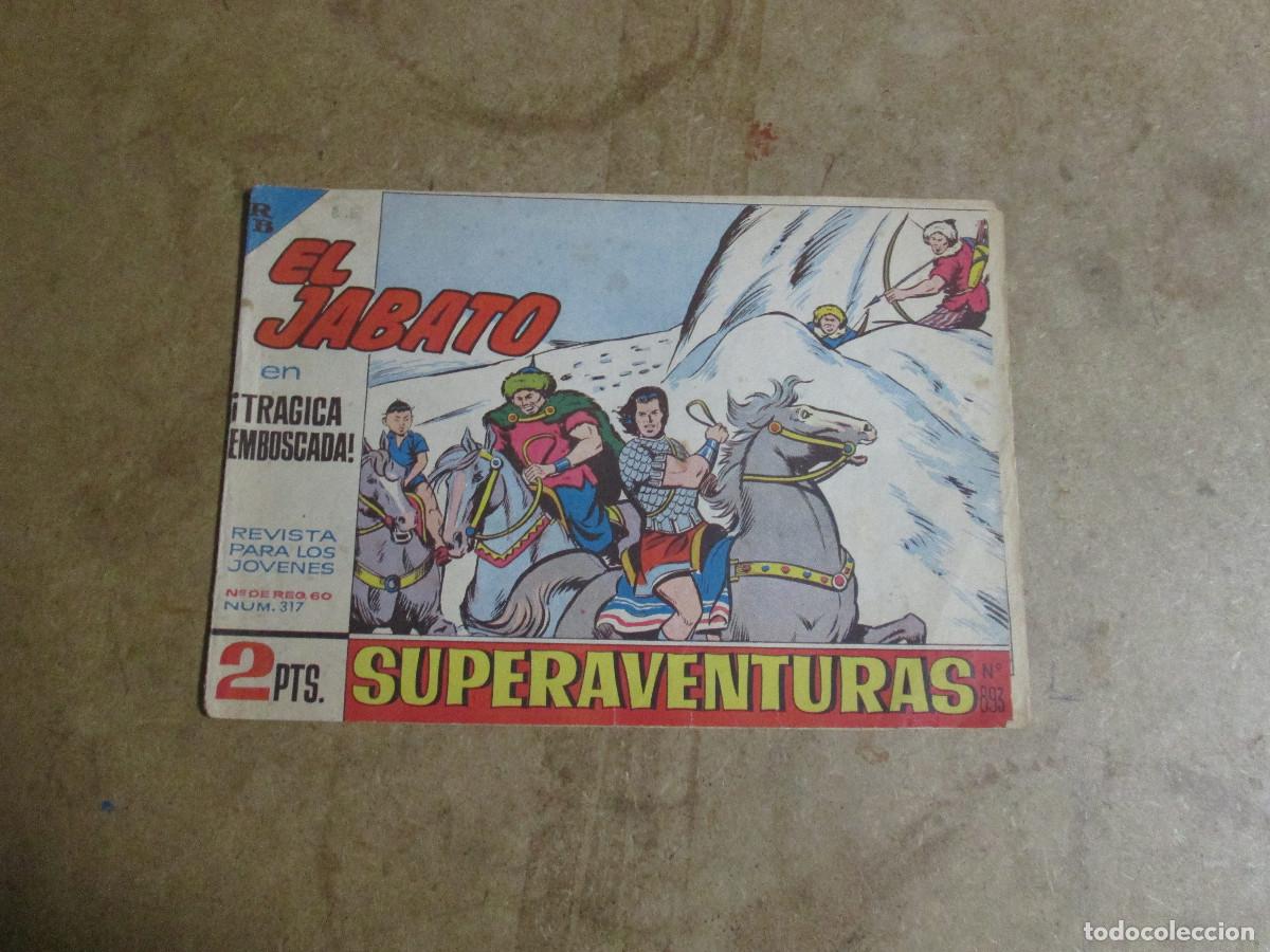 Tebeos: el jabato n&ordm; 317, original editorial bruguera 1958