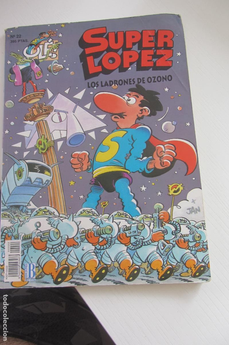 Tebeos: SUPER L&Oacute;PEZ LOS LADRONES DE OZONO COLECCI&Oacute;N OL&Eacute; N&ordm; SL-22 EDICIONES B A&Ntilde;O 1992 arx148