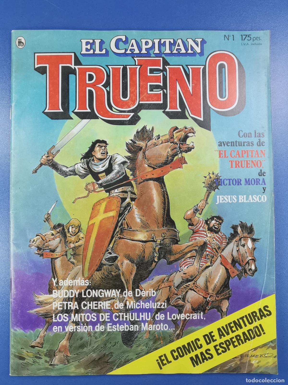 Tebeos: EL CAPITAN TRUENO - N&ordm; 1 - EL COMIC DE AVENTURAS MAS ESPERADO - BRUGUERA - 1986